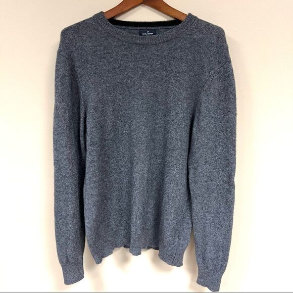 Daniel Hechter grey lambs wool blend sweater. Sz L - Picture 2 of 5